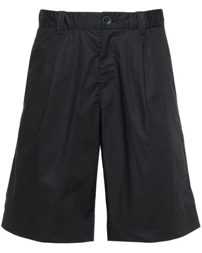 Herno Elasticated-waistband Bermuda Shorts - Zwart