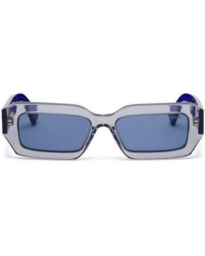 Marcelo Burlon Agave Rectangle-frame Sunglasses - Blue