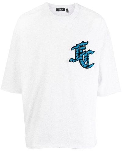 FIVE CM Camiseta con parche del logo - Blanco