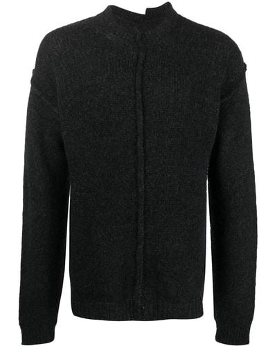 Uma Wang Exposed-seam Knitted Sweater - Black