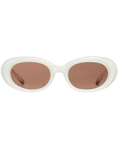 Gentle Monster Oval-frame Sunglasses - White