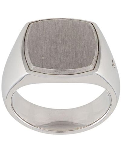 Tom Wood Square Shaped Ring - White