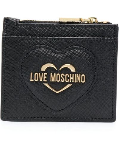 Love Moschino Portemonnee Met Logoplakkaat - Zwart