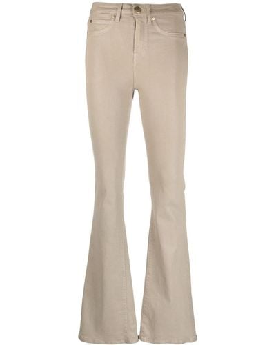 Pinko Coated Flared Jeans - Natural