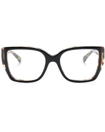 Michael Kors Castello スクエア眼鏡フレーム - ブラック