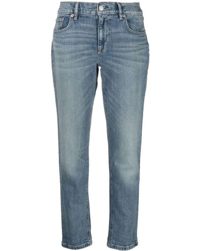 Lauren by Ralph Lauren Relaxed Tapered Ankle Jeans - Blue