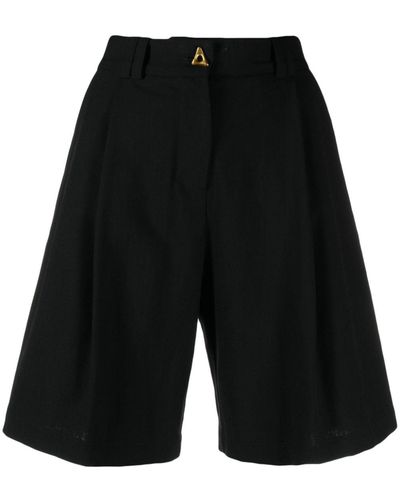 Aeron Shorts mit definierten Knöpfen - Schwarz