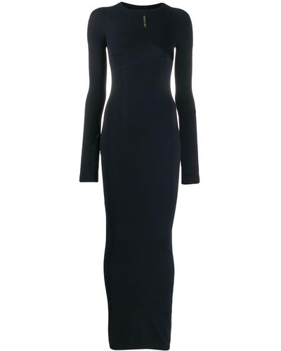 Unravel Project Fitted Maxi Dress - Black