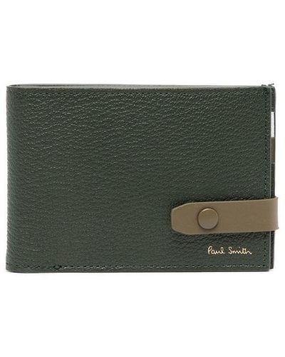 Paul Smith Portemonnaie mit Knopfverschluss - Grün