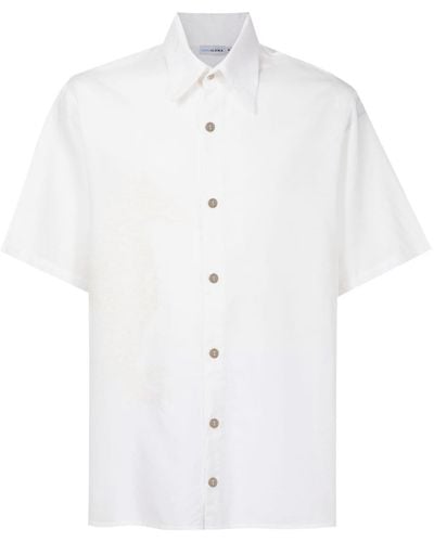 Amir Slama Embroidered Short-sleeve Shirt - White