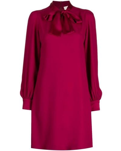 Jane Mini-jurk Met Strikdetail - Rood