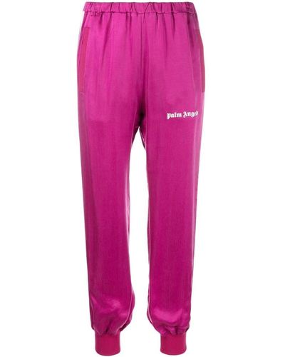 Palm Angels Logo-print Track Trousers - Pink