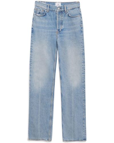 Anine Bing Olsen Straight-leg Jeans - Blue