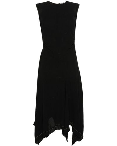 Acne Studios Ruched-detailing Midi Dress - Black