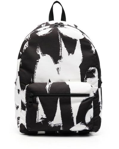 Alexander McQueen Graffiti-print Backpack - White