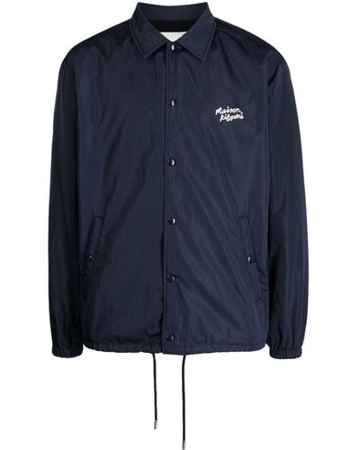 Maison Kitsuné ドローストリング シャツジャケット - ブルー