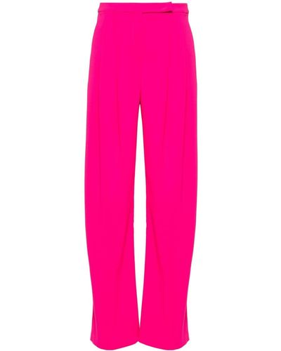 Pinko Montano Pleat-detail Wide-leg Pants - Pink