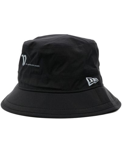 Boris Bidjan Saberi Logo-print Reflective-effect Bucket Hat - Black