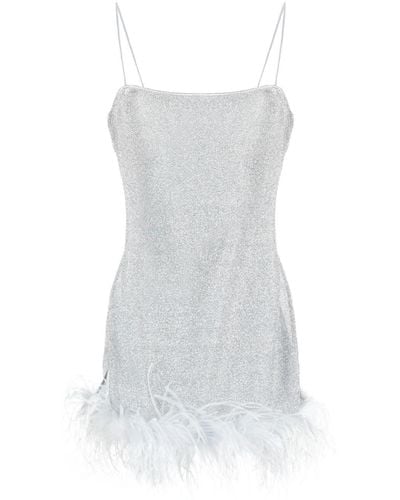 Oséree -tone Lumière Plumage Mini Dress - White