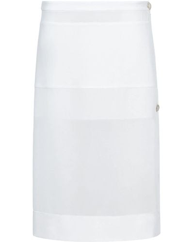Proenza Schouler Semi-sheer Chiffon Skirt - White