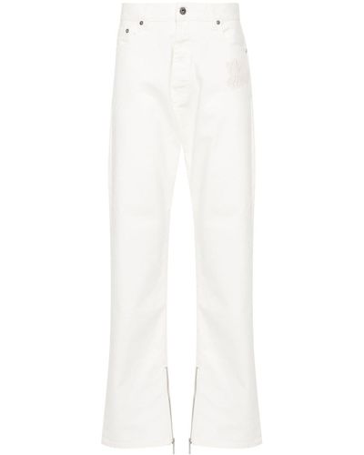 Off-White c/o Virgil Abloh Off- Jeans With Zip Detail - White
