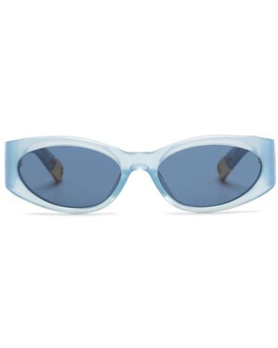 Jacquemus Occhiali da sole Les lunettes Ovalo - Blu