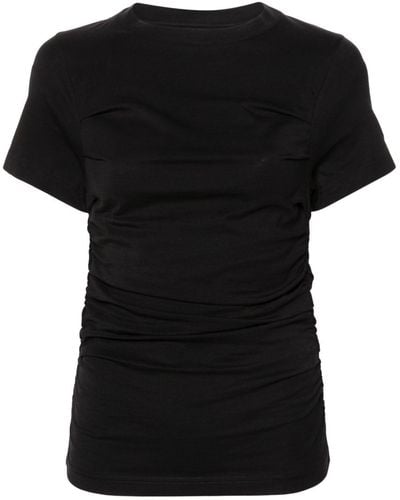 Axel Arigato Ria Gathered T-Shirt - Black