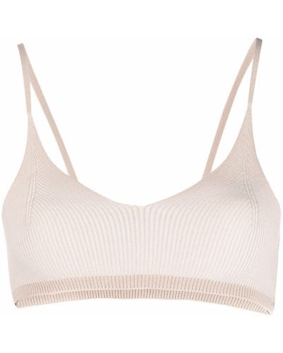 Jacquemus Le Bandeau Valensole Knitted Bralette - Natural