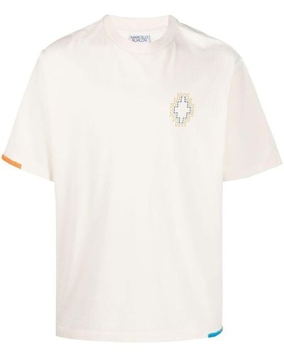 Marcelo Burlon Stitch Cross Cotton T-shirt - White