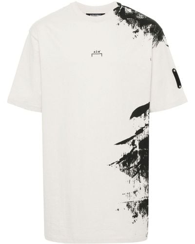 A_COLD_WALL* Brushstroke Cotton T-shirt - White