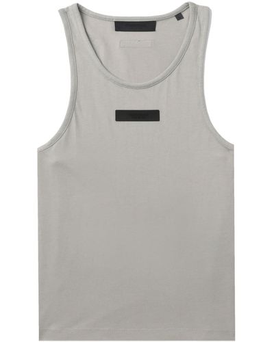 Fear Of God Logo-appliqué Tank Top - Grey