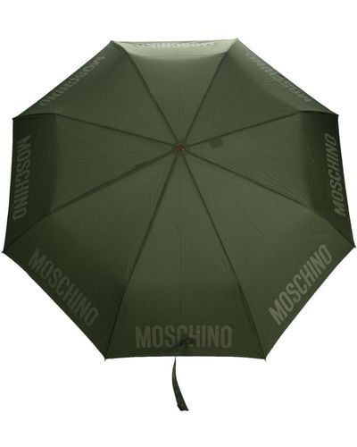 Moschino Logo-print Compact Umbrella - Green