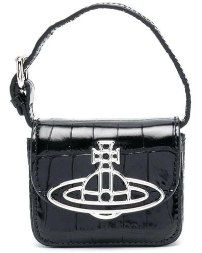 Vivienne Westwood Leren Mini-tas - Zwart