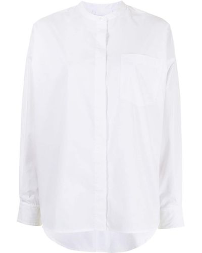 3.1 Phillip Lim Band-collar Shirt - White
