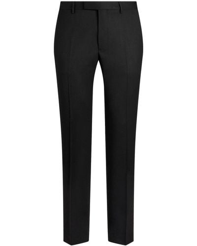 Etro Wool-blend Tailored Trousers - Black