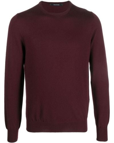 Tagliatore Fine-knit Wool Sweater - Red