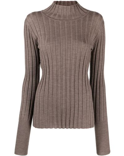 See By Chloé Long-sleeve Knitted Top - Brown