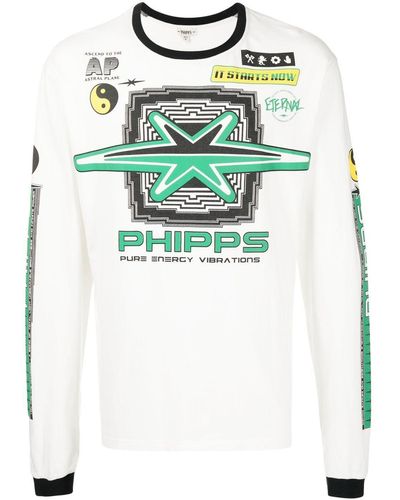 Phipps Motocross ロングtシャツ - ホワイト