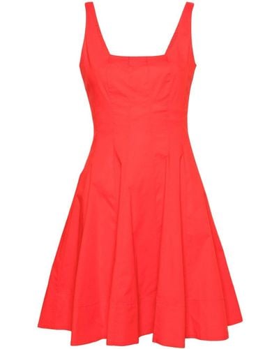 STAUD Wells Mini Dress - Red