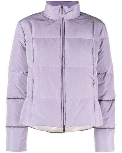 Fabiana Filippi High-neck Puffer Jacket - Purple