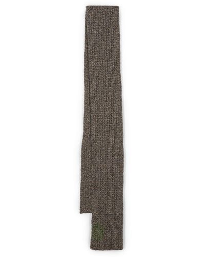 Maison Margiela Mended Knitted Scarf - Grey