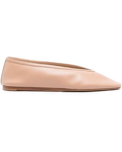 Le Monde Beryl Luna Leather Ballerina Shoes - Pink