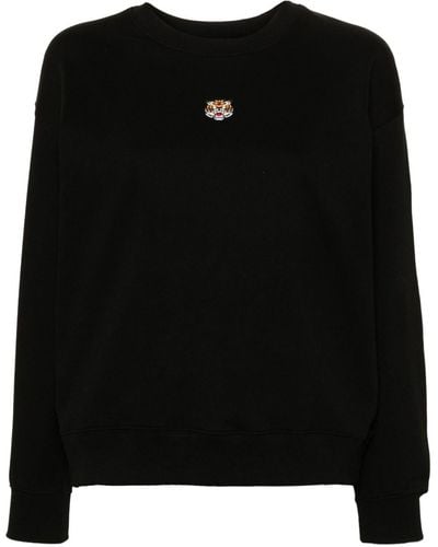 KENZO Lucky Tiger Cotton Sweatshirt - Black