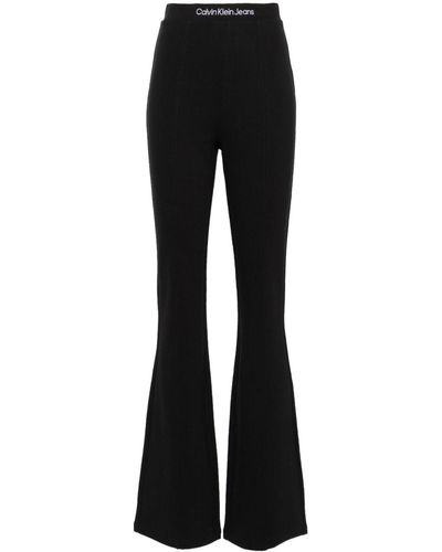 Calvin Klein Milano Logo-waistband leggings - Black