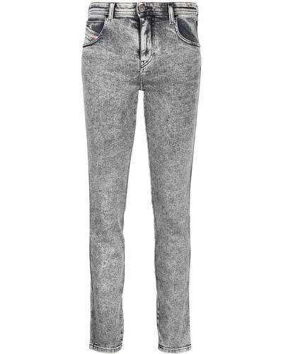 DIESEL 2015 Babhila 09d89 Skinny Jeans - Gray