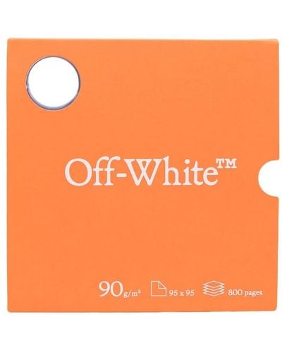 Off-White c/o Virgil Abloh Quaderno Meteor con inserti - Arancione