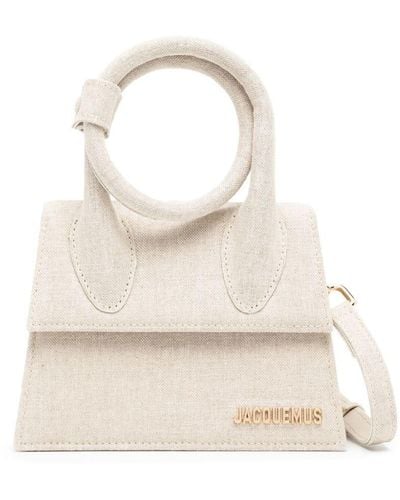 Jacquemus Le Chiquito Noeud Mini Bag - White