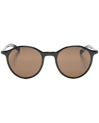 Montblanc Round-frame Sunglasses - Natural