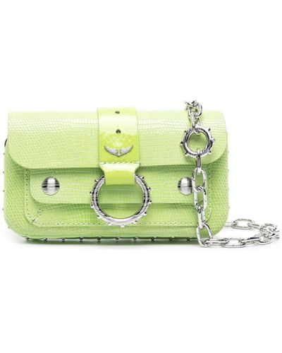 Zadig & Voltaire Bolso Kate Wallet mini con efecto de lagarto - Verde