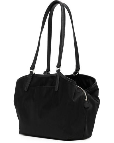 agnès b. Medium Zipped Shoulder Bag - Black